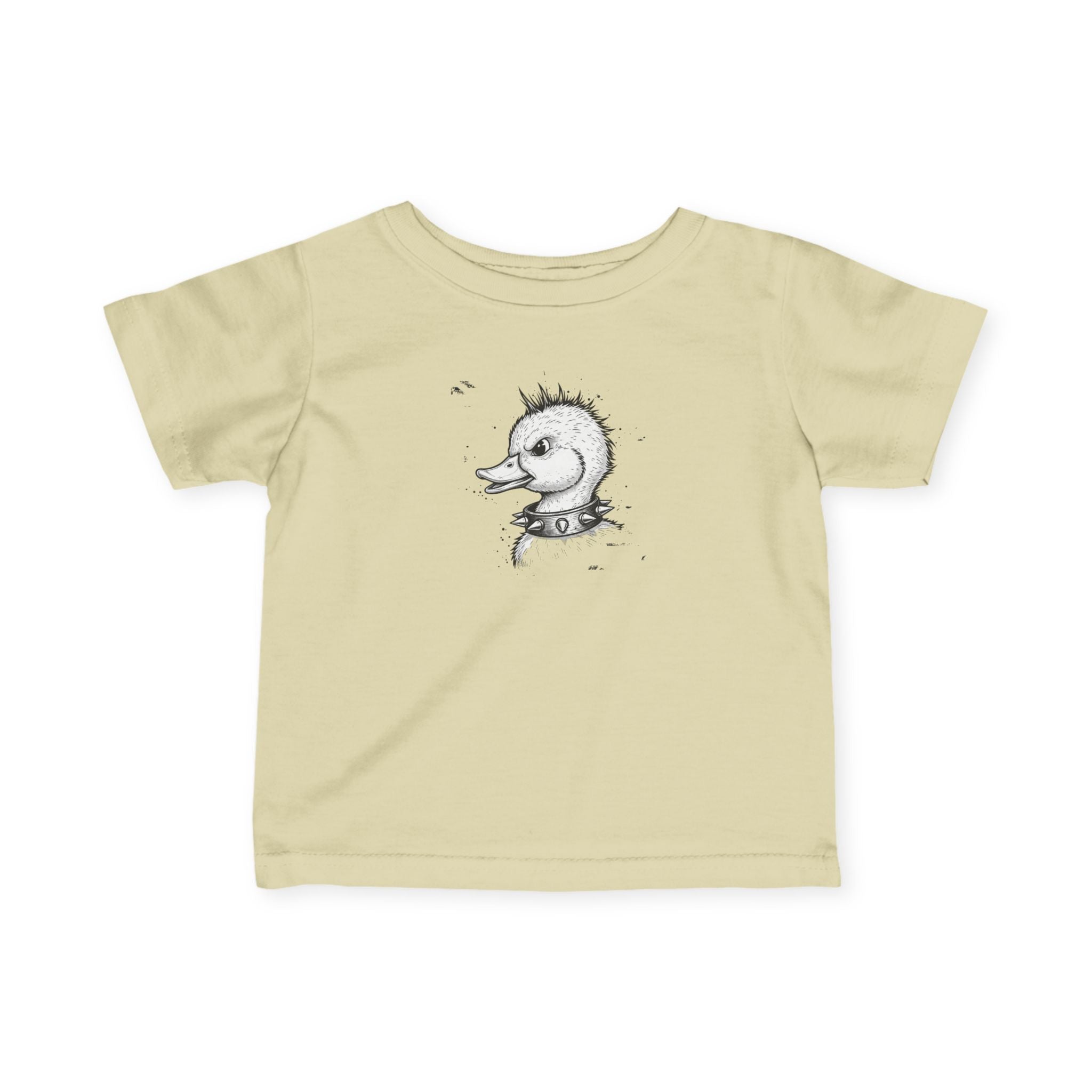 Infant Tee — Cute 80s Punk Duck Sketch Baby T‑Shirt