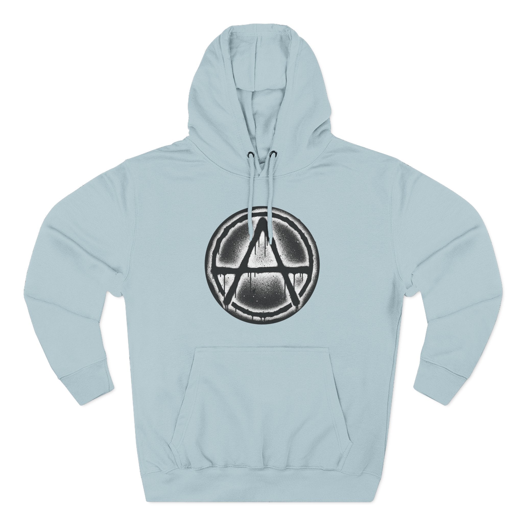 Anarchy Symbol Hoodie — Grunge Circle Anarchy Graphic Pullover 80's Fashion