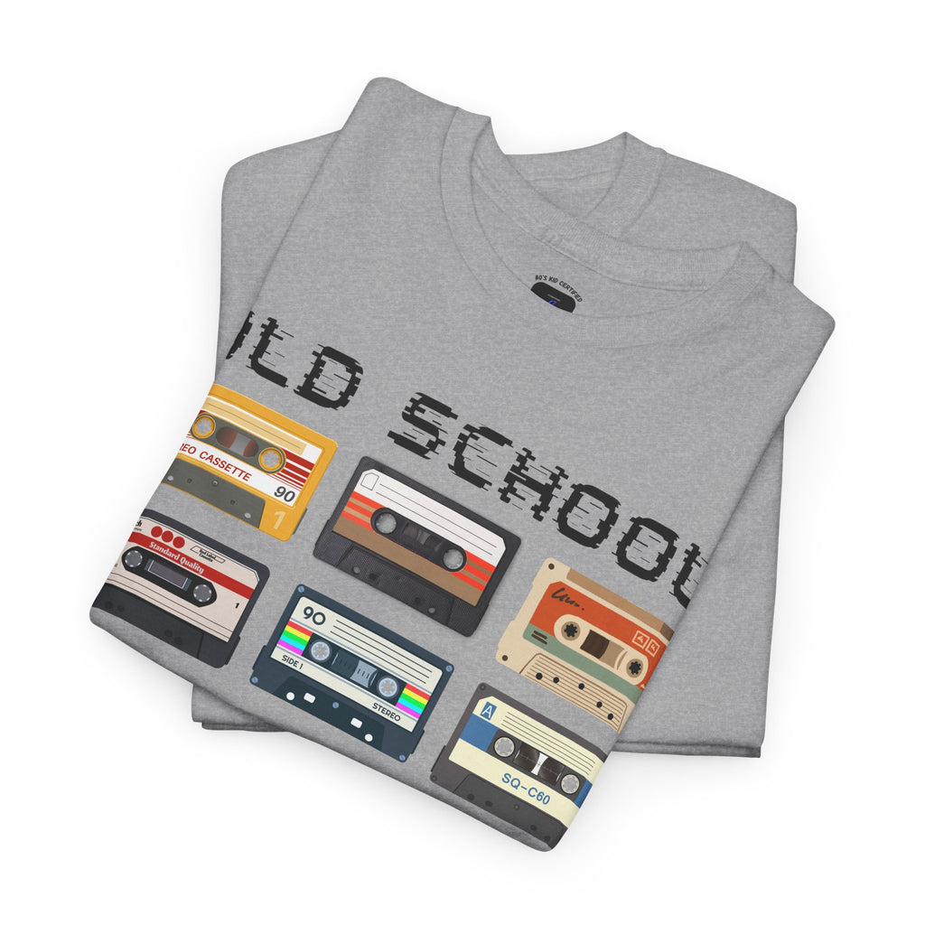 Old School Playlist T-Shirt — Retro 80s Cassette Tape Graphic Tee