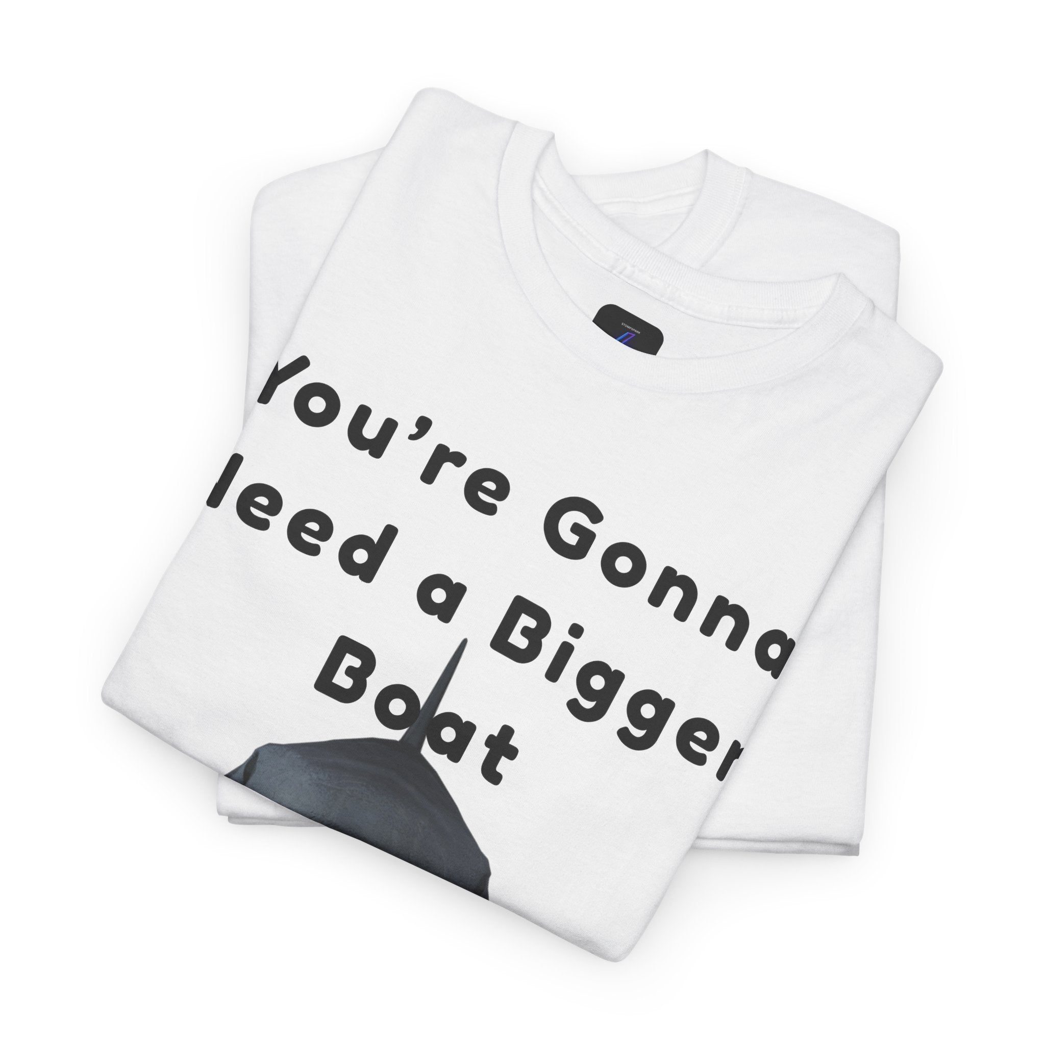 Shark Graphic Tee — "You're Gonna Need a Bigger Boat" Casual T-Shirt 80's Movie Qoutes
