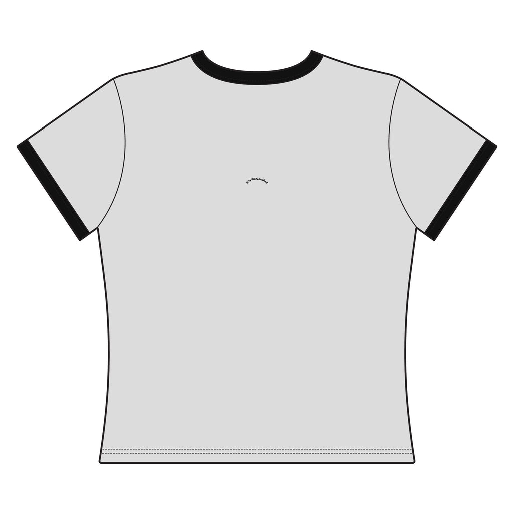 Women's Ringer Tee — Koi Fish '逆流' Retro Japanese Graphic