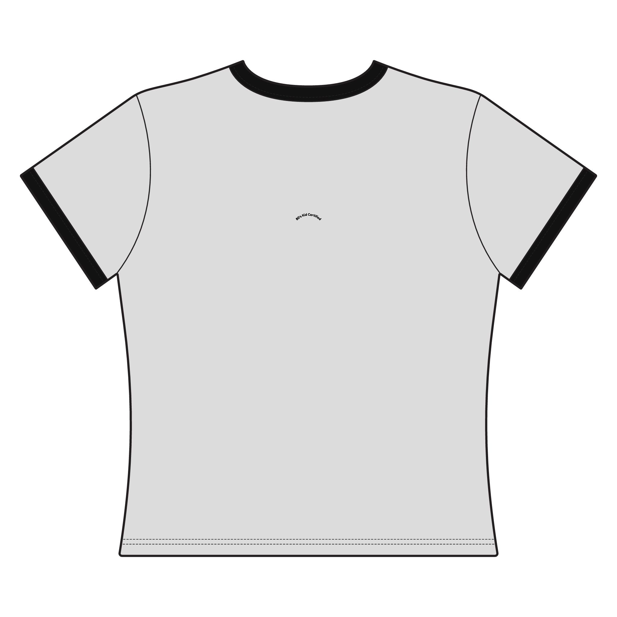 Women's Ringer Tee — Koi Fish '逆流' Retro Japanese Graphic