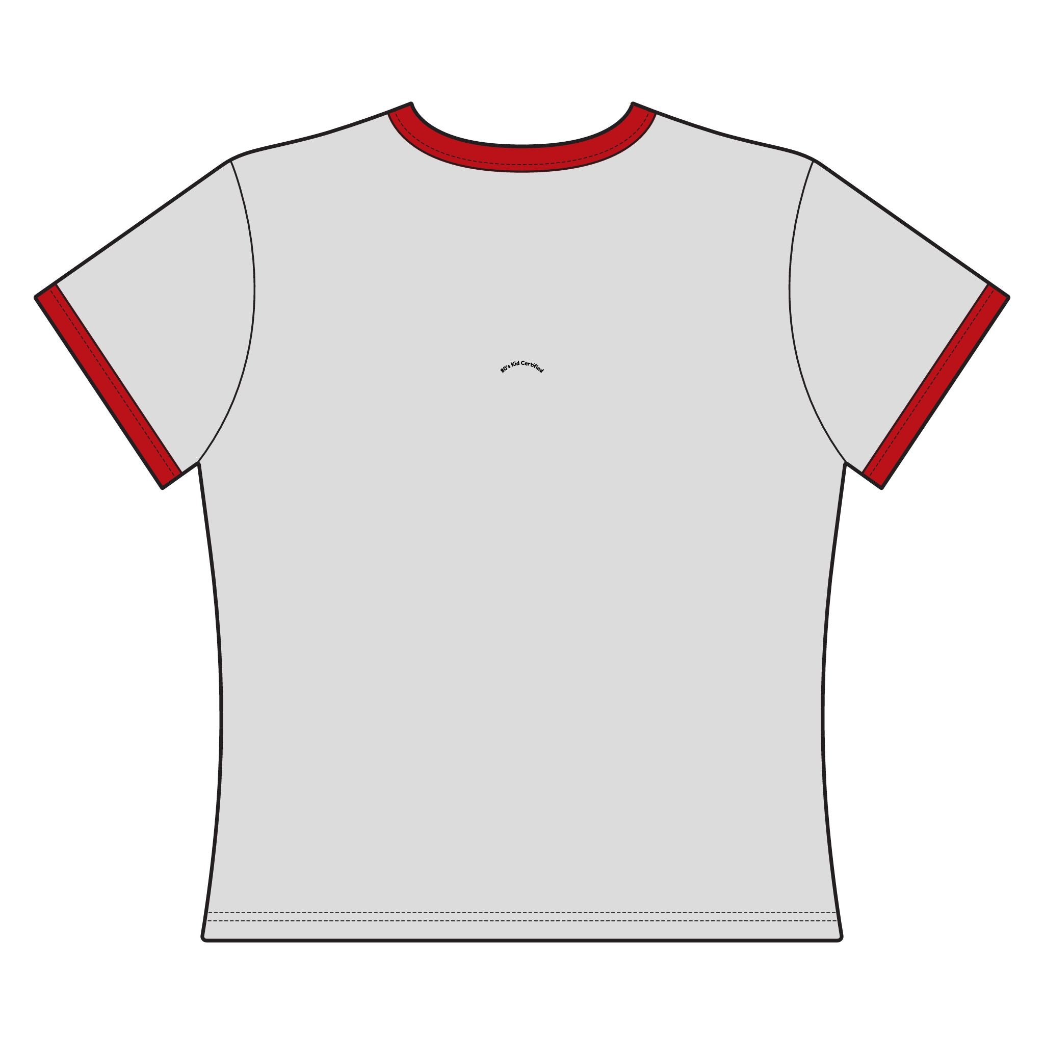 Women's Ringer Tee — Koi Fish '逆流' Retro Japanese Graphic