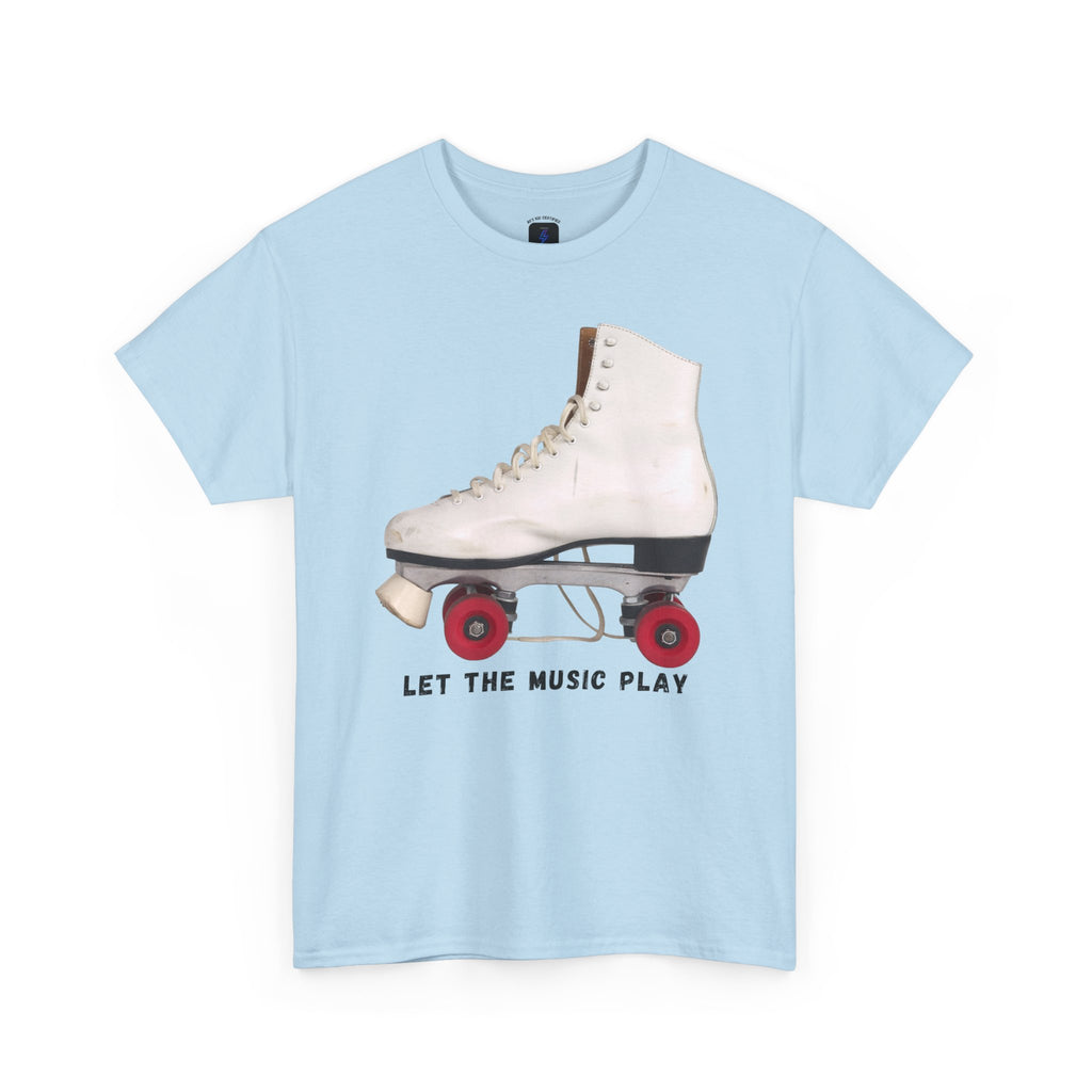 Roller Skate Tee — "Let the Music Play" Graphic T-Shirt
