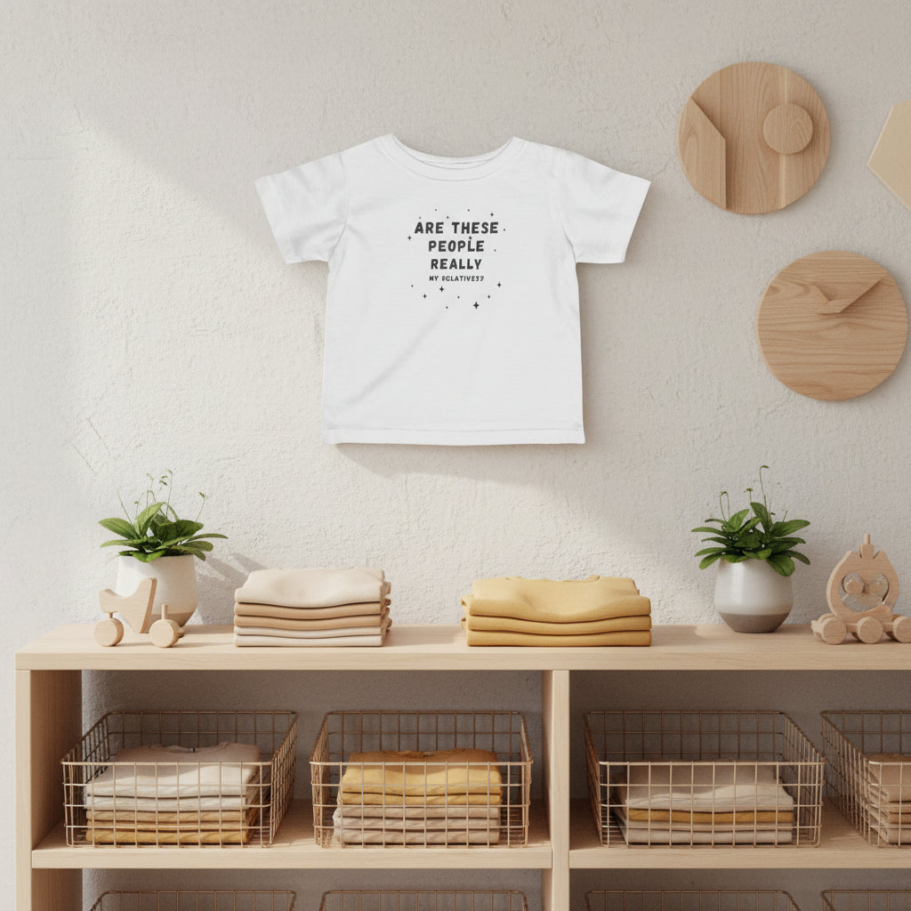 Infant Tee “Are These People Really My Relatives?” Baby Shirt — Funny Gift