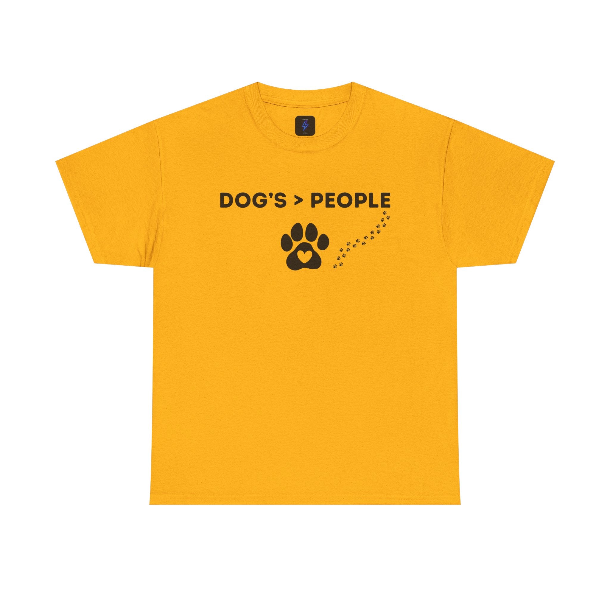 DOGS > PEOPLE TShirt | Paw Print Graphic Tee Dog Lover Shirt