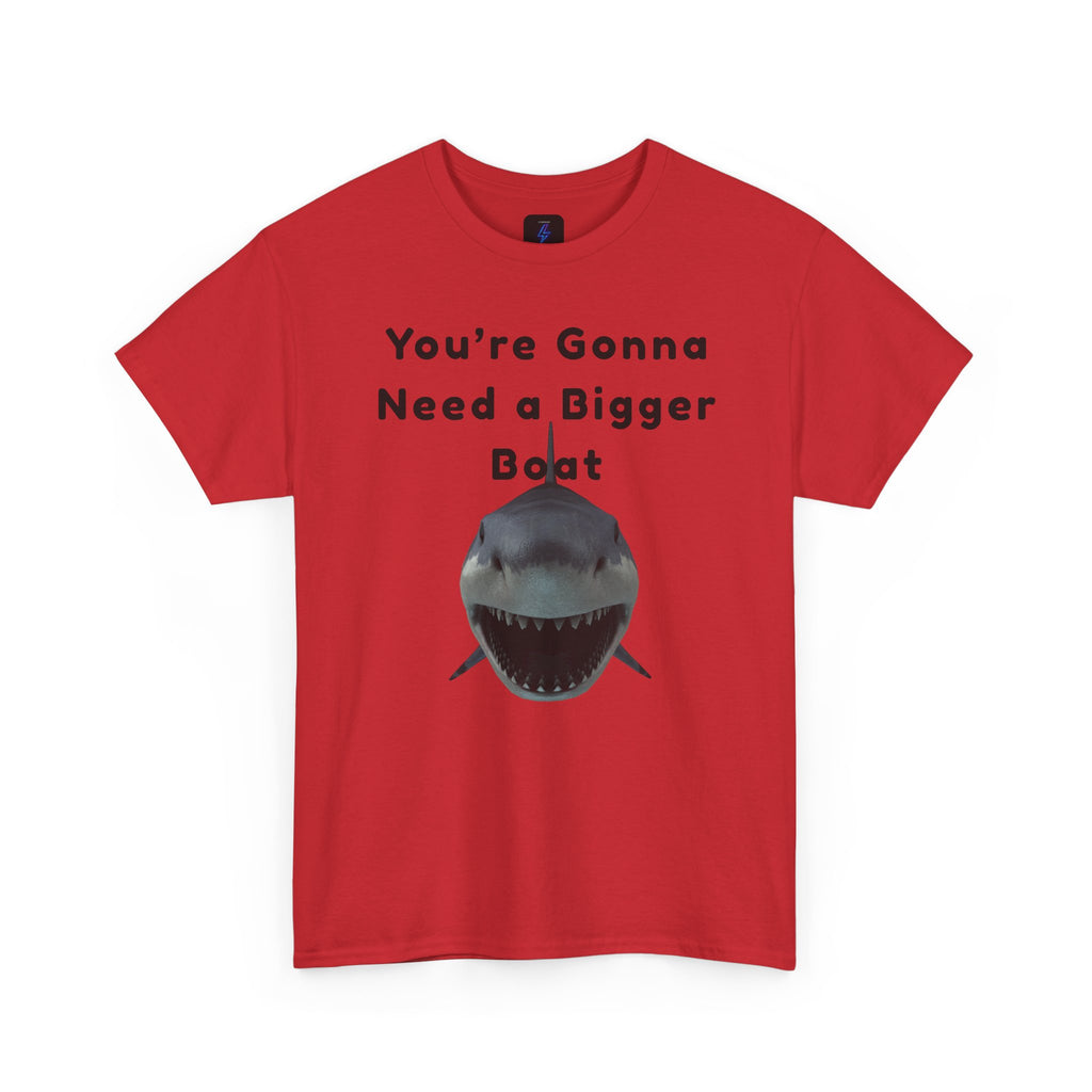 Shark Graphic Tee — "You're Gonna Need a Bigger Boat" Casual T-Shirt 80's Movie Qoutes