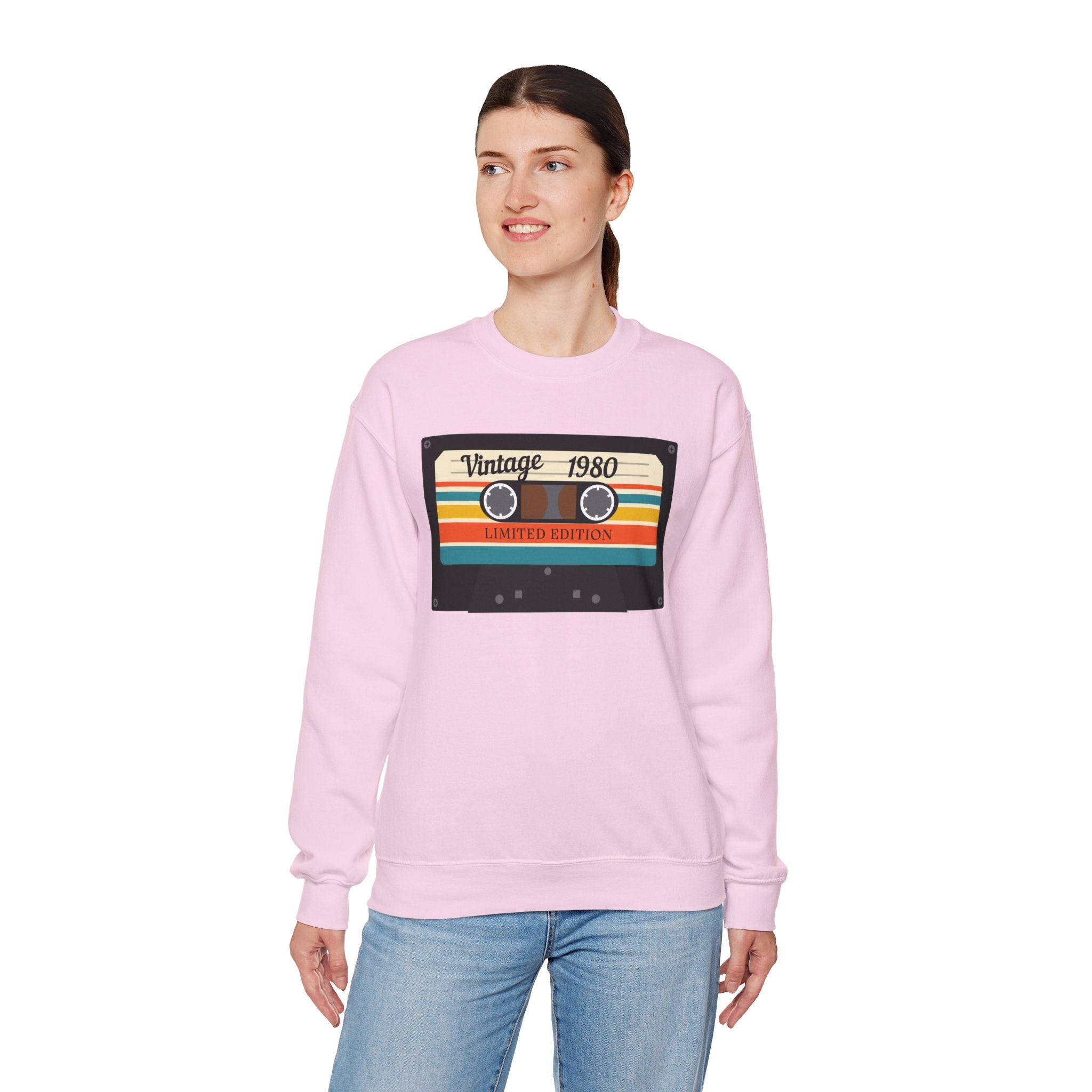 Vintage 1980 Cassette Sweatshirt — Retro Limited Edition Crewneck