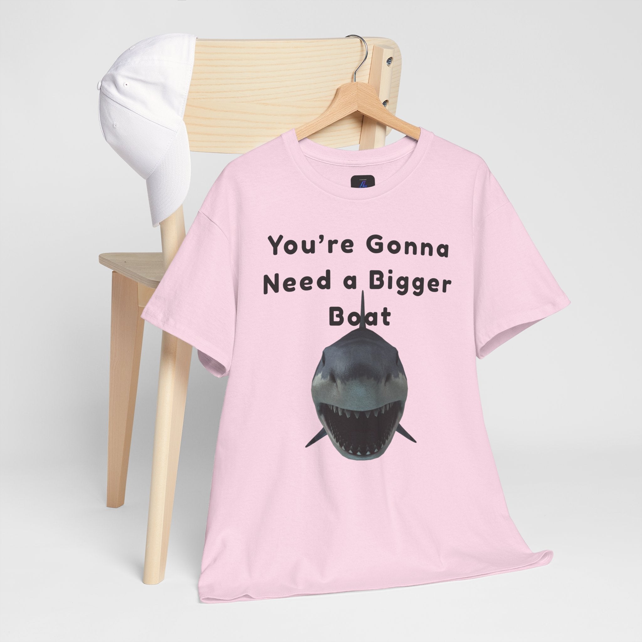 Shark Graphic Tee — "You're Gonna Need a Bigger Boat" Casual T-Shirt 80's Movie Qoutes
