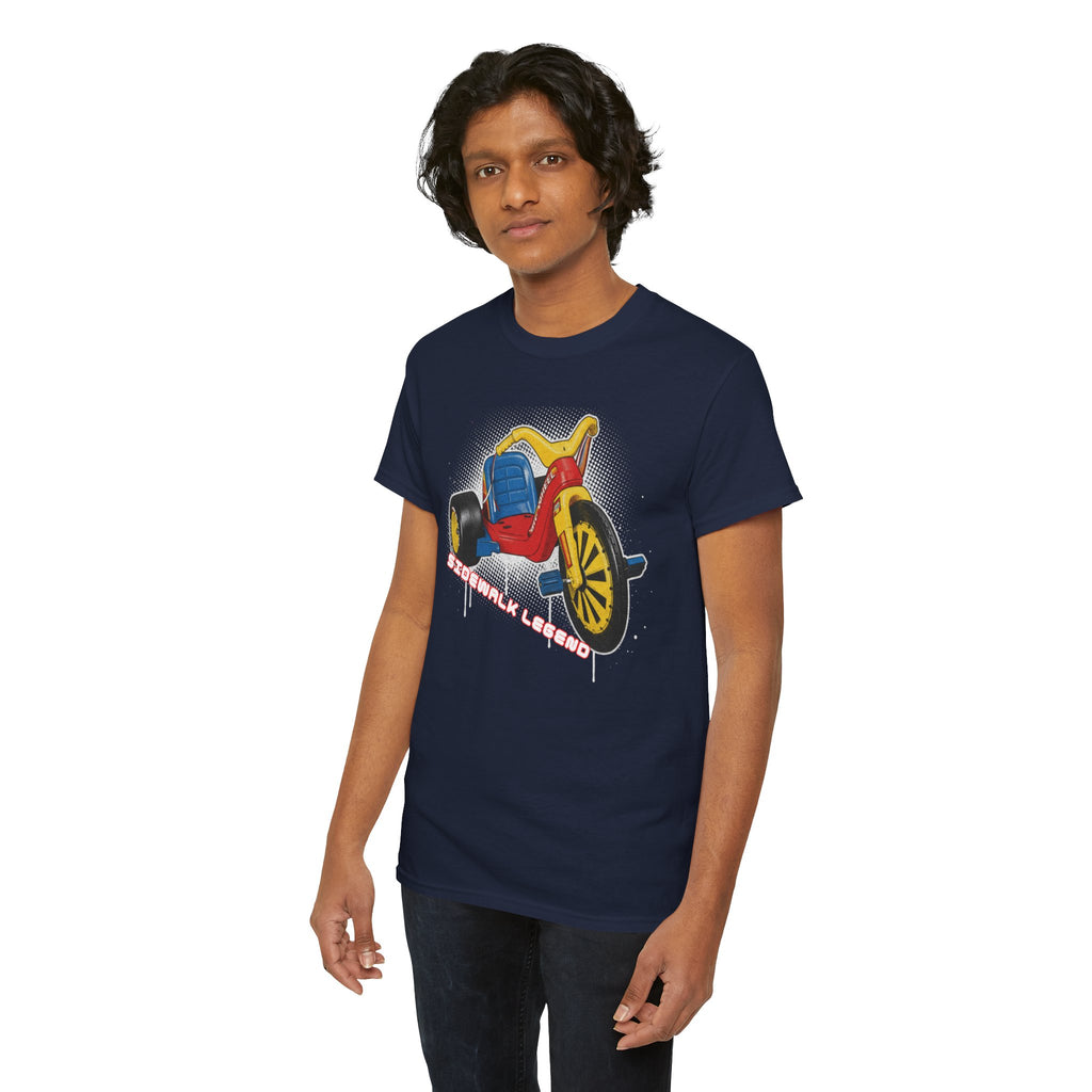 80's Tricycle Ride Graphic Tee — Retro Trike Illustration Shirt - Sidewalk Legend