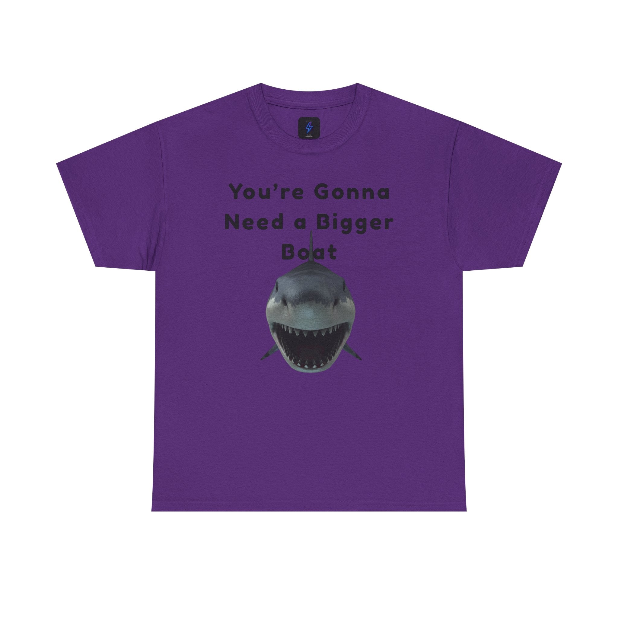 Shark Graphic Tee — "You're Gonna Need a Bigger Boat" Casual T-Shirt 80's Movie Qoutes