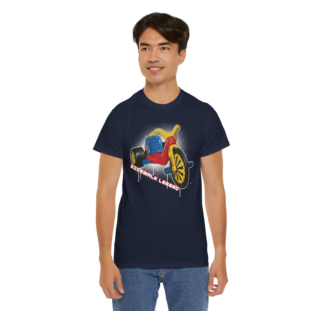 80's Tricycle Ride Graphic Tee — Retro Trike Illustration Shirt - Sidewalk Legend