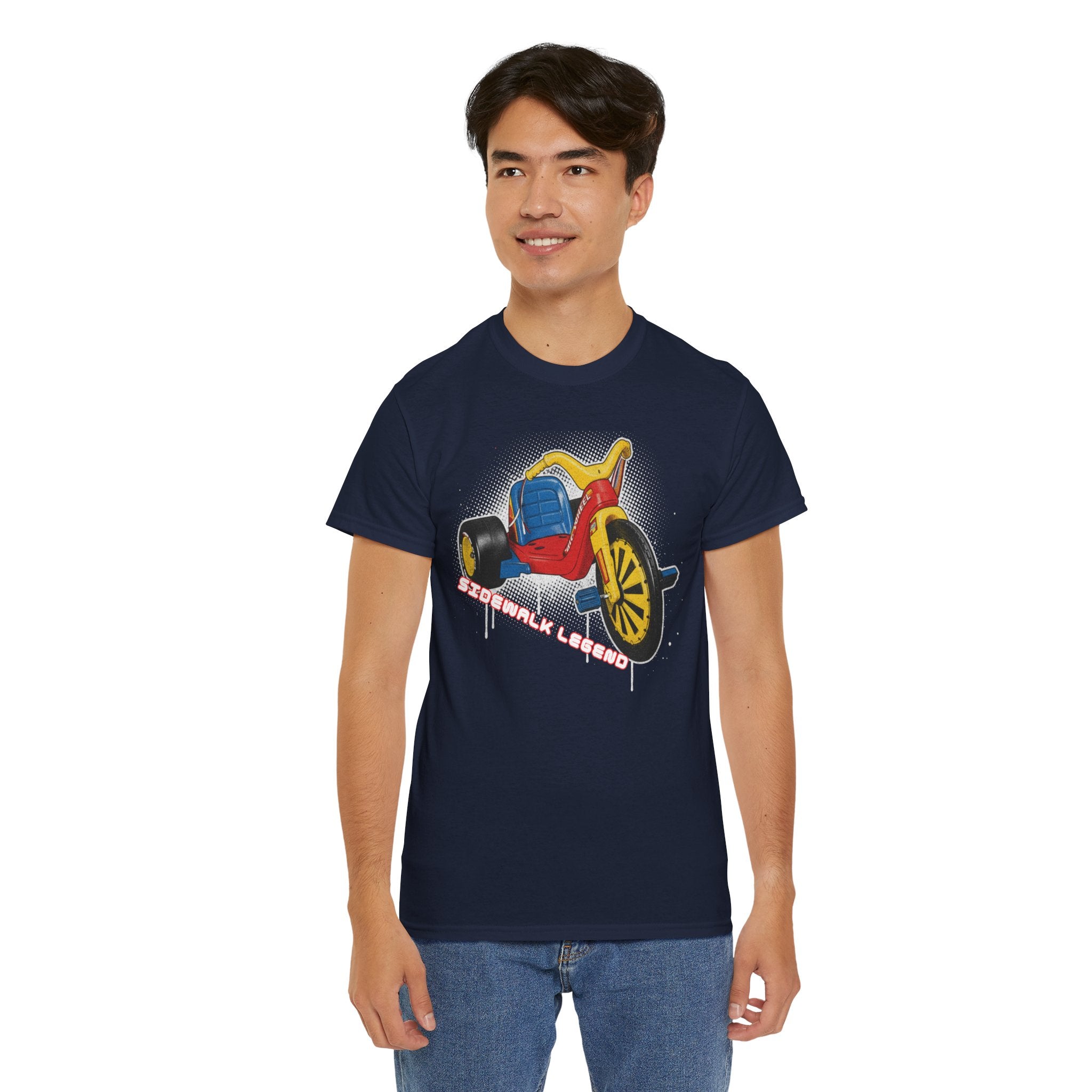 80's Tricycle Ride Graphic Tee — Retro Trike Illustration Shirt - Sidewalk Legend