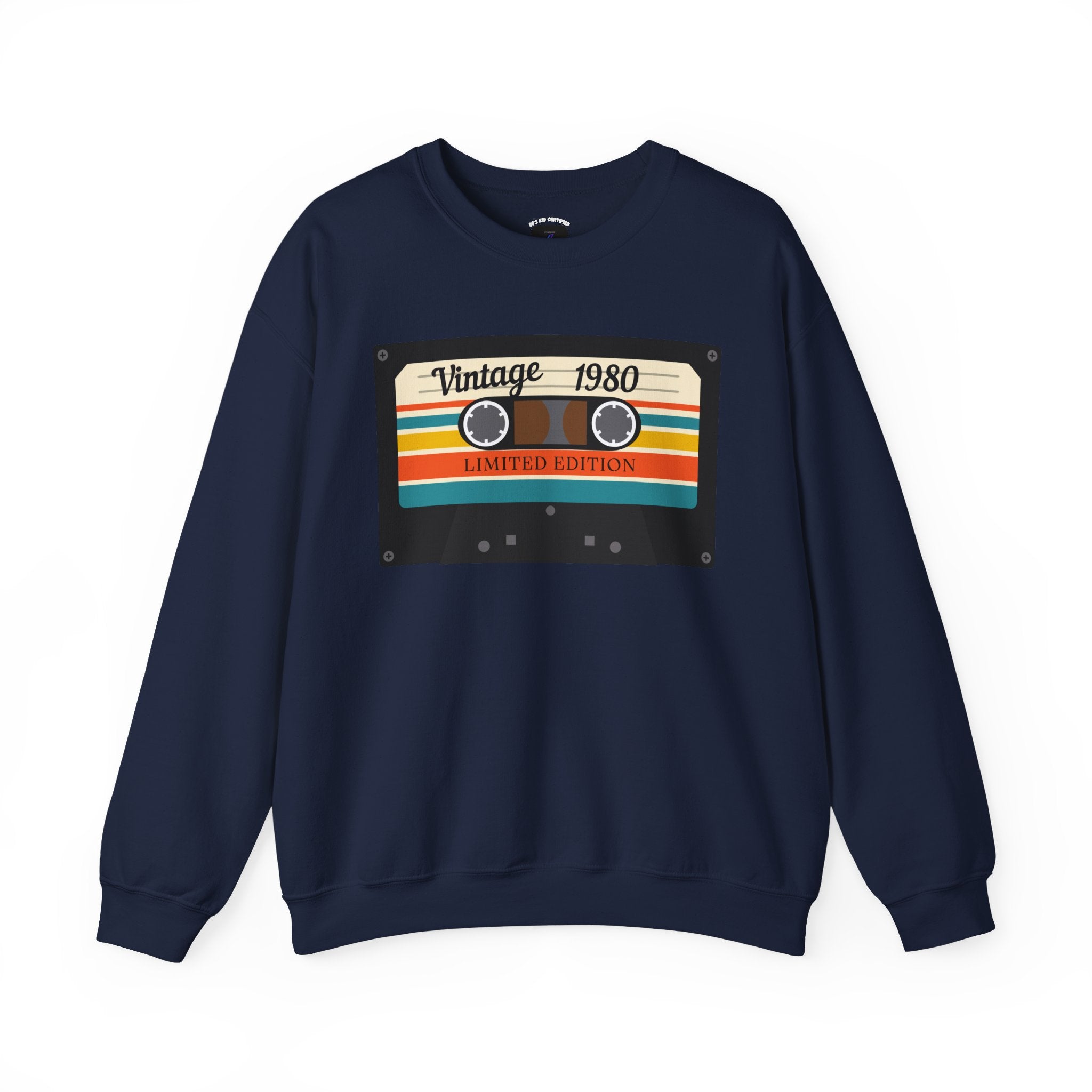 Vintage 1980 Cassette Sweatshirt — Retro Limited Edition Crewneck