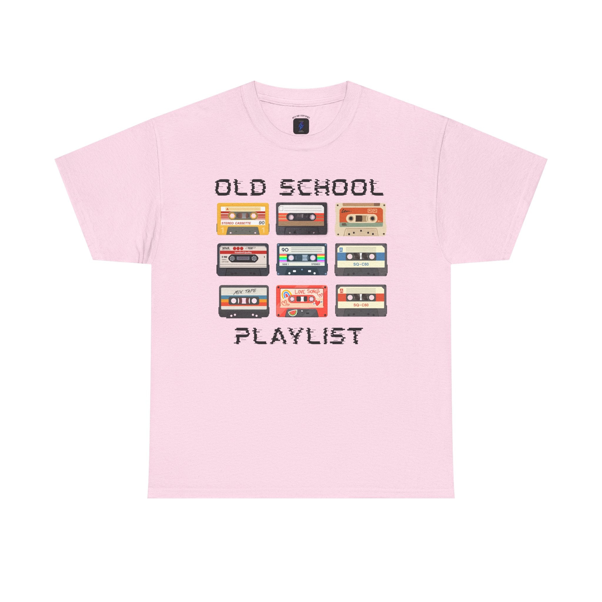 Old School Playlist T-Shirt — Retro 80s Cassette Tape Graphic Tee