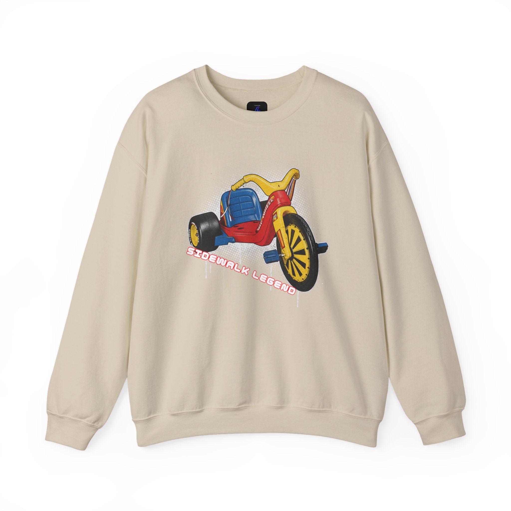 Big Wheel Tricycle Illustration Sweatshirt | Retro 80s Kid Certified