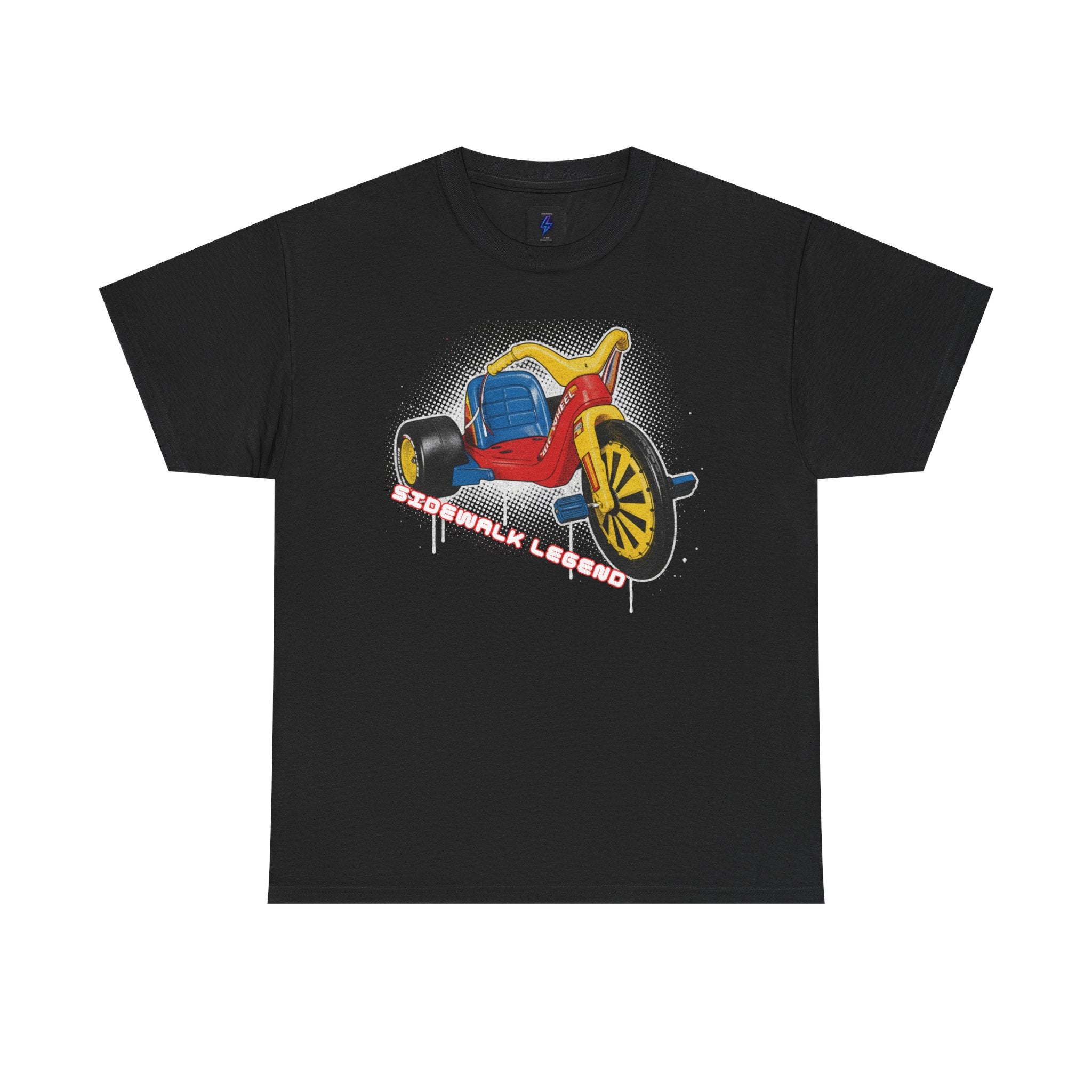 80's Tricycle Ride Graphic Tee — Retro Trike Illustration Shirt - Sidewalk Legend