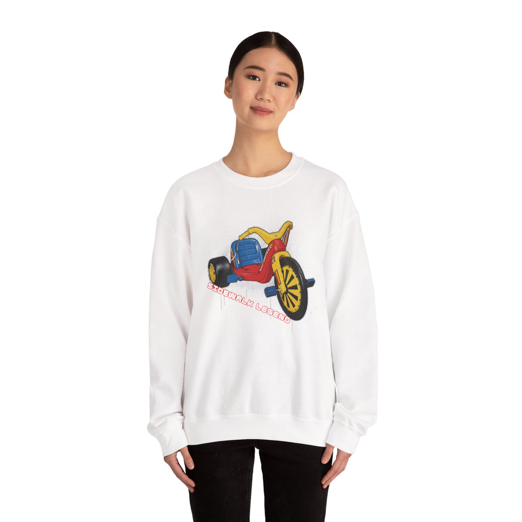 Big Wheel Tricycle Illustration Sweatshirt | Retro 80s Kid Certified