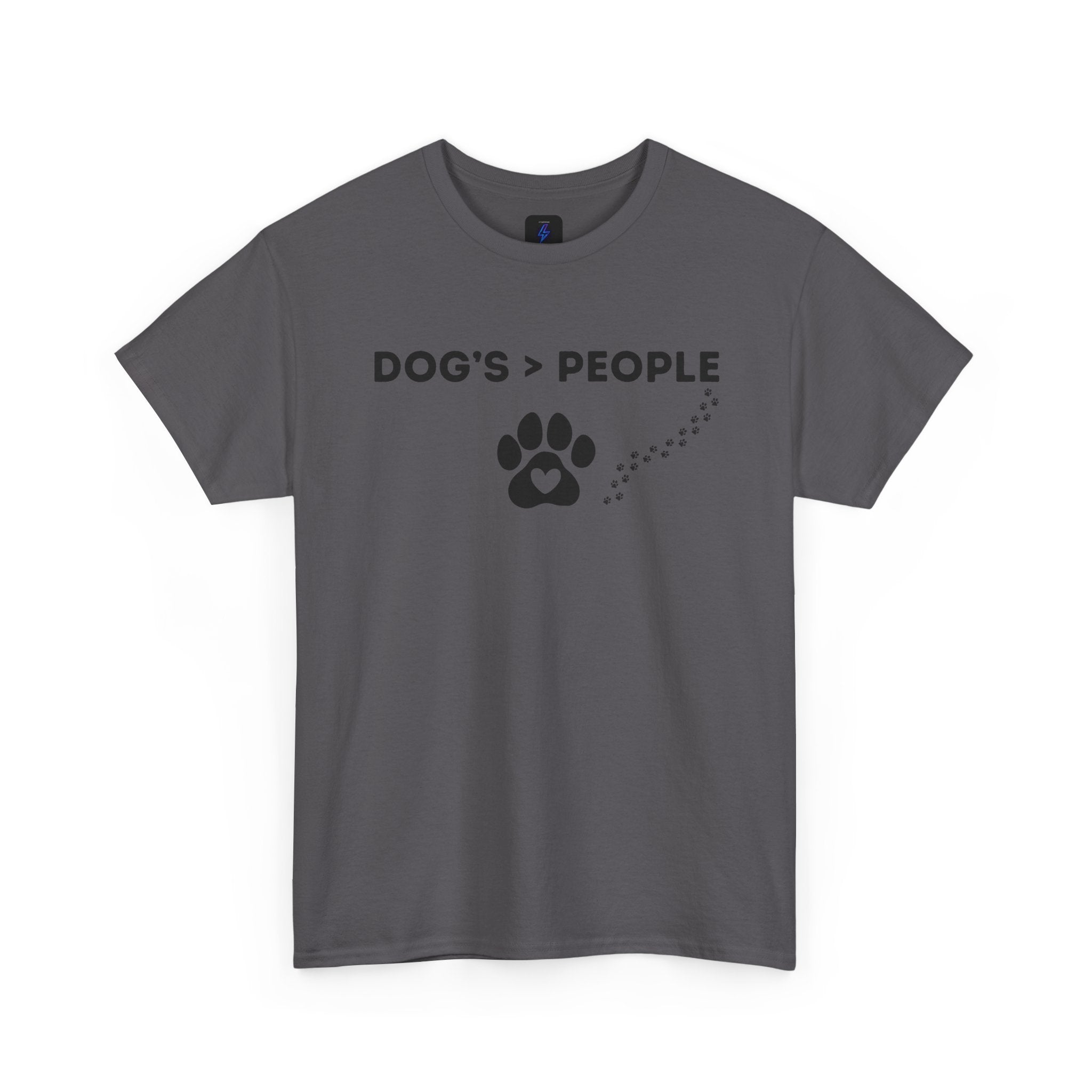 DOGS > PEOPLE TShirt | Paw Print Graphic Tee Dog Lover Shirt
