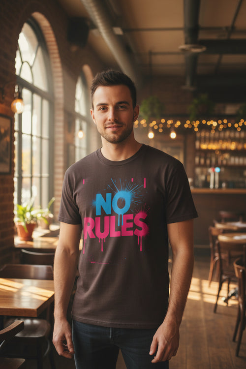 "No Rules" 80's Inspired Rebel Culture Tee
