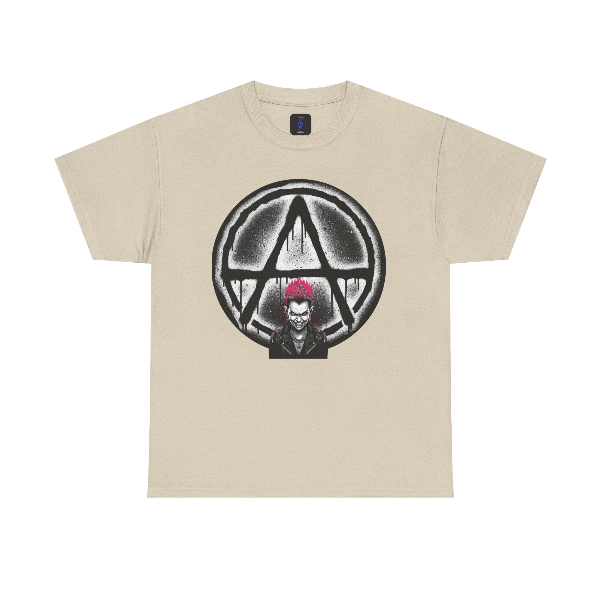 Anarchy Punk Graphic Tee — Red-Mohawk Rebel Shirt 80's Fashion