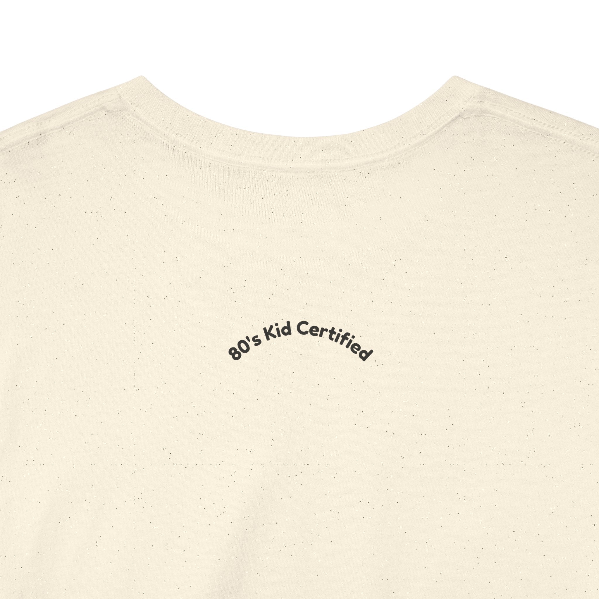 I Love the 80s T-Shirt — Retro Cassette, Rubik’s Cube & Neon Vintage Tee