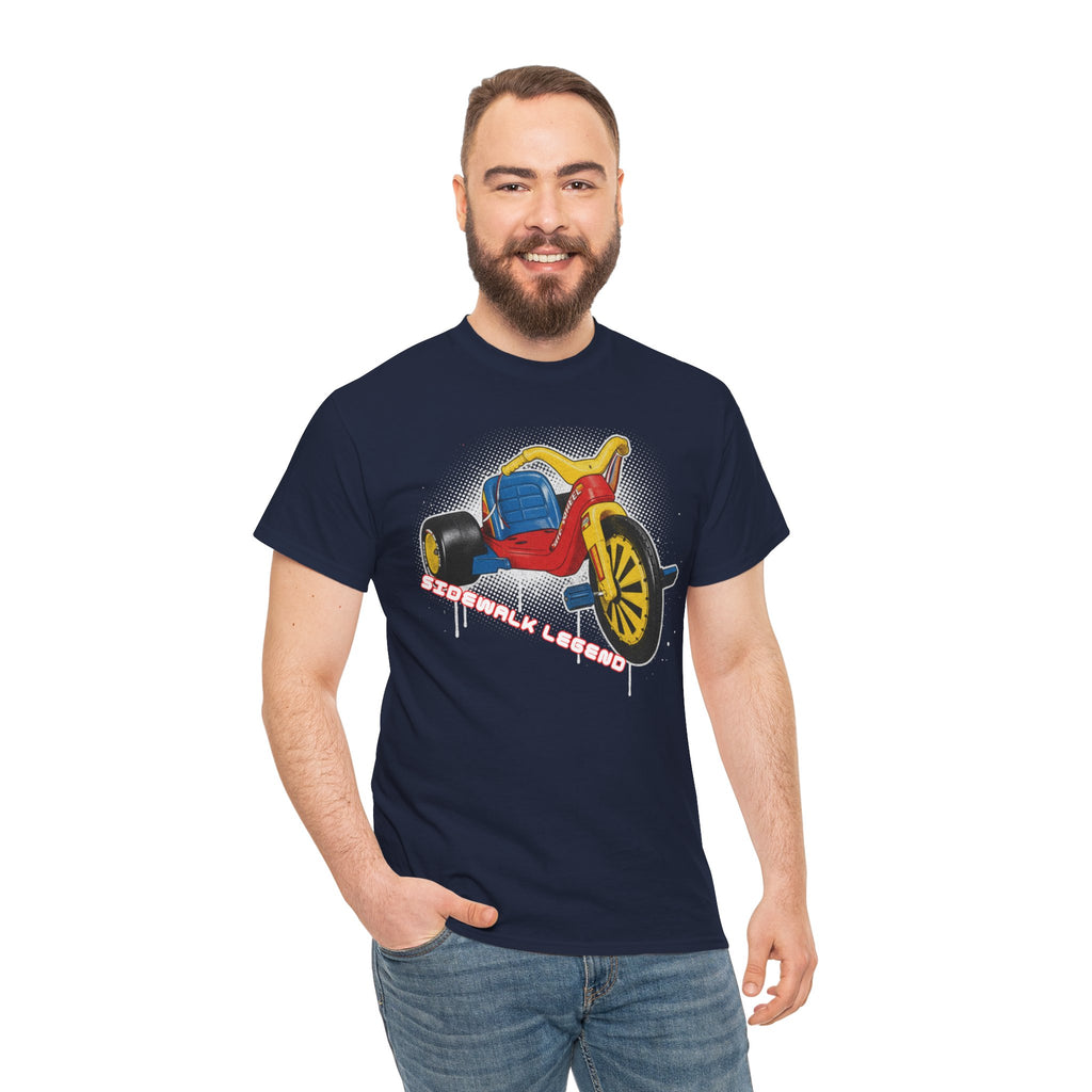 80's Tricycle Ride Graphic Tee — Retro Trike Illustration Shirt - Sidewalk Legend