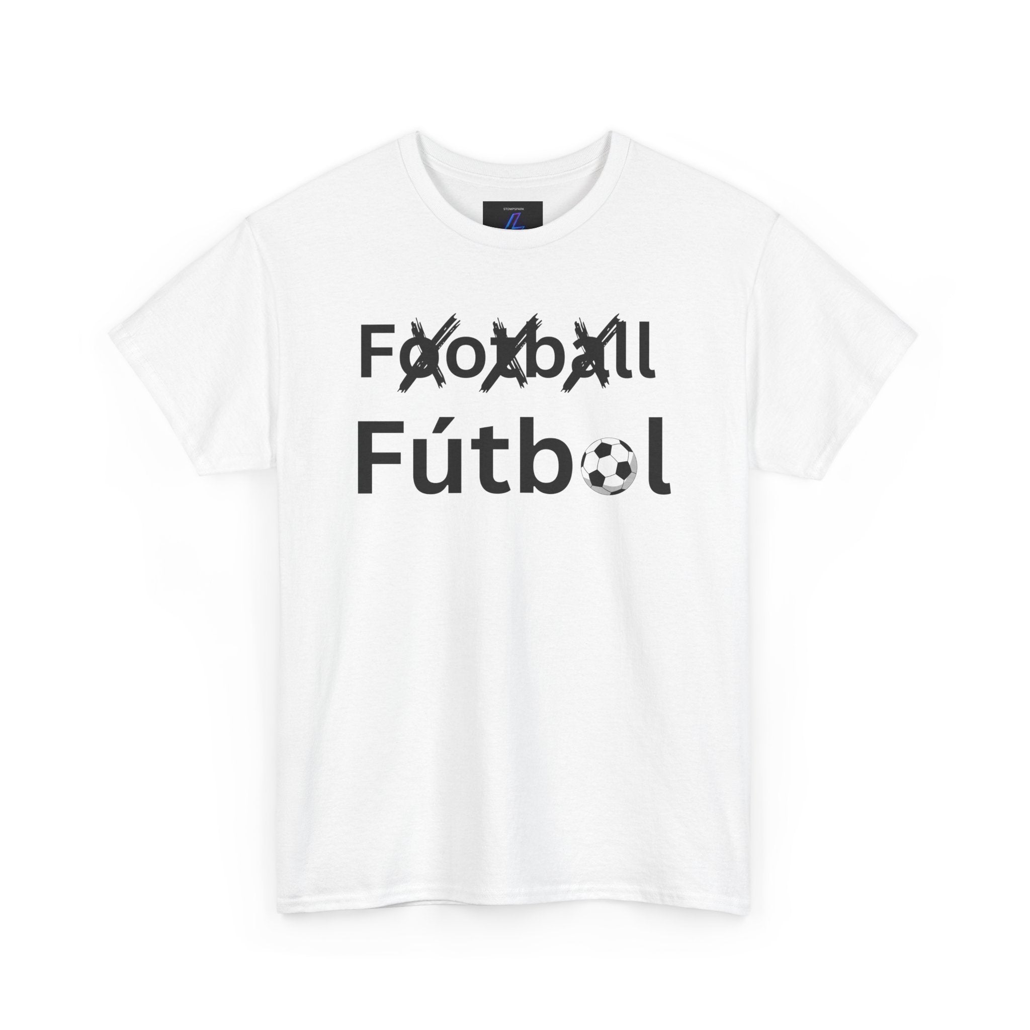 Football Futbol Tee | Soccer Text Graphic, Bilingual Soccer Shirt