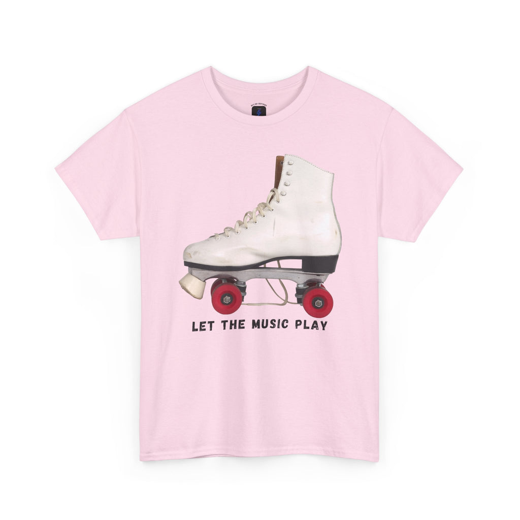 Roller Skate Tee — "Let the Music Play" Graphic T-Shirt