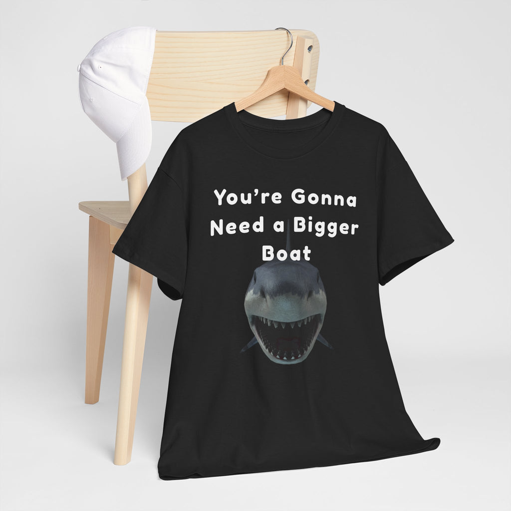 Shark Graphic Tee — "You're Gonna Need a Bigger Boat" Casual T-Shirt 80's Movie Qoutes