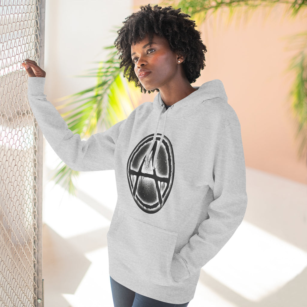 Anarchy Symbol Hoodie — Grunge Circle Anarchy Graphic Pullover 80's Fashion