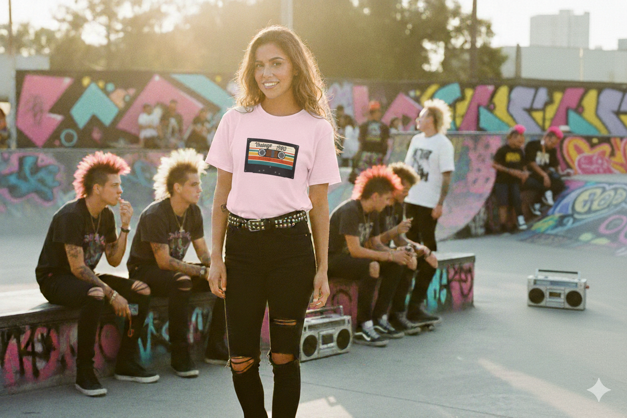 Vintage 1980 Cassette Tape T-Shirt