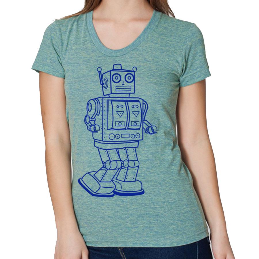 Vintage toy robot tee shirt