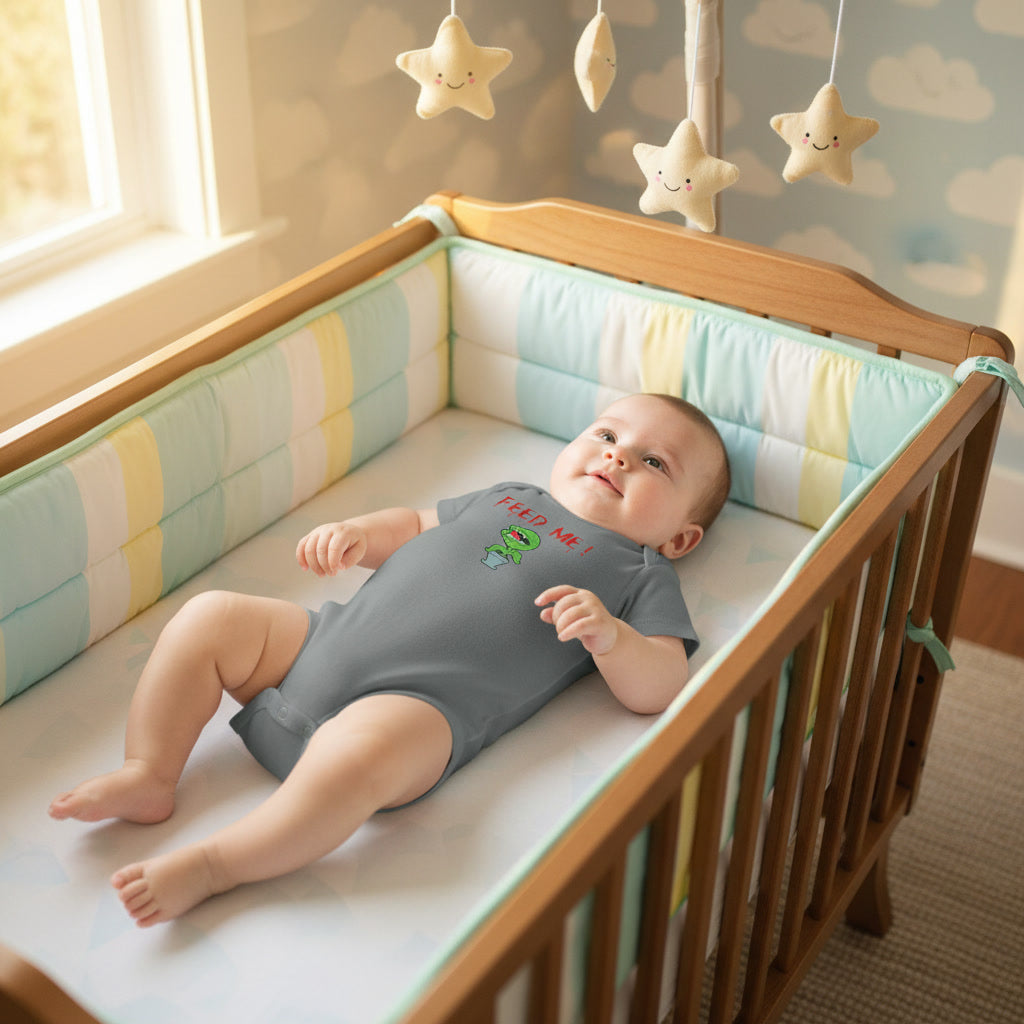 "Feed Me!" Baby Bodysuit – Cute Hungry horror plant Infant Onesie